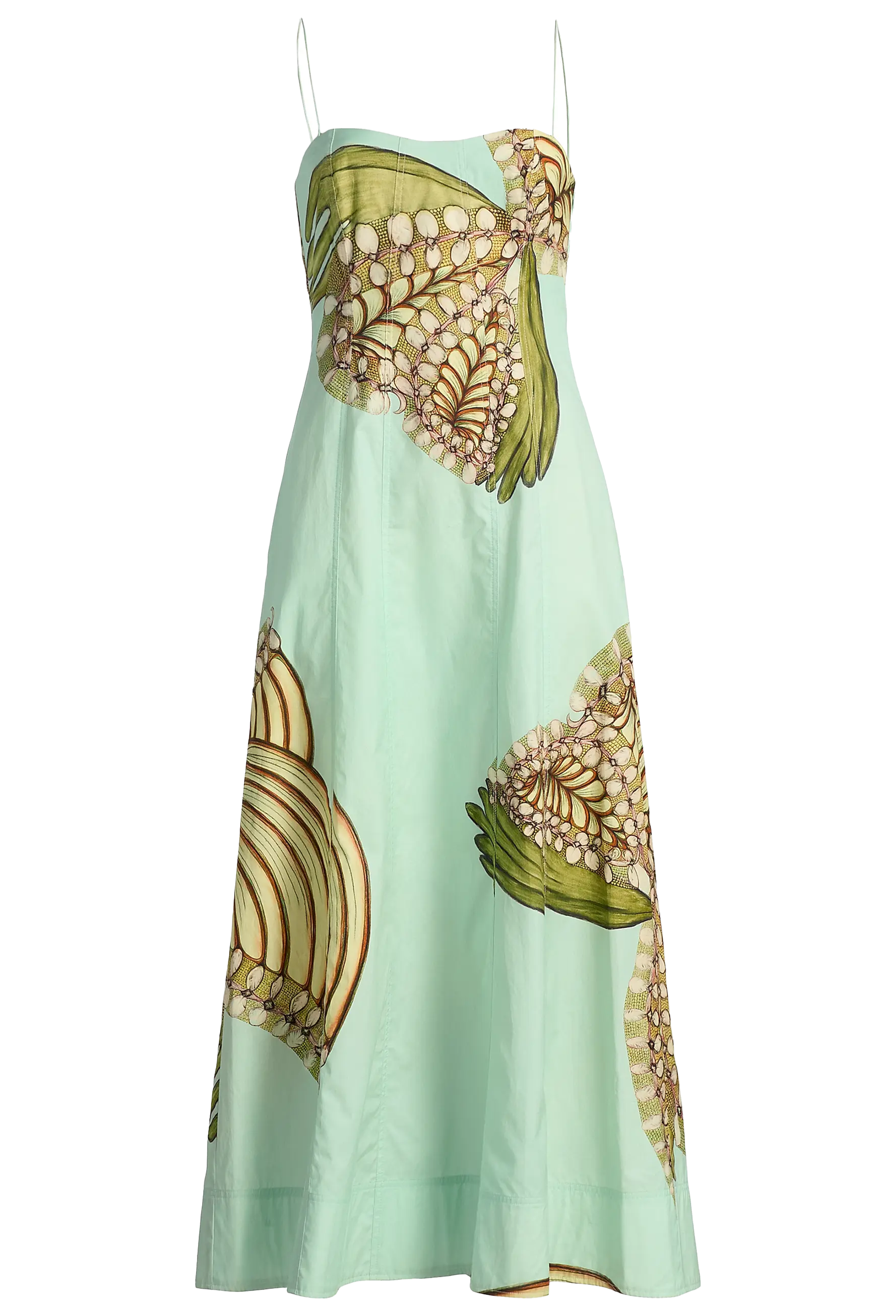 floral print cami midi dress Colorful Floral Cami Dress S