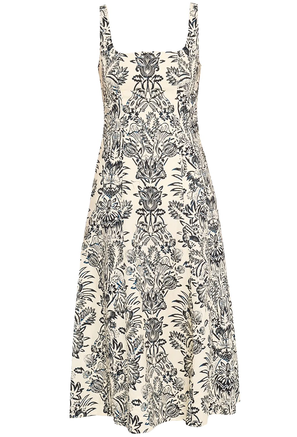 Floral patterned dress on a white background