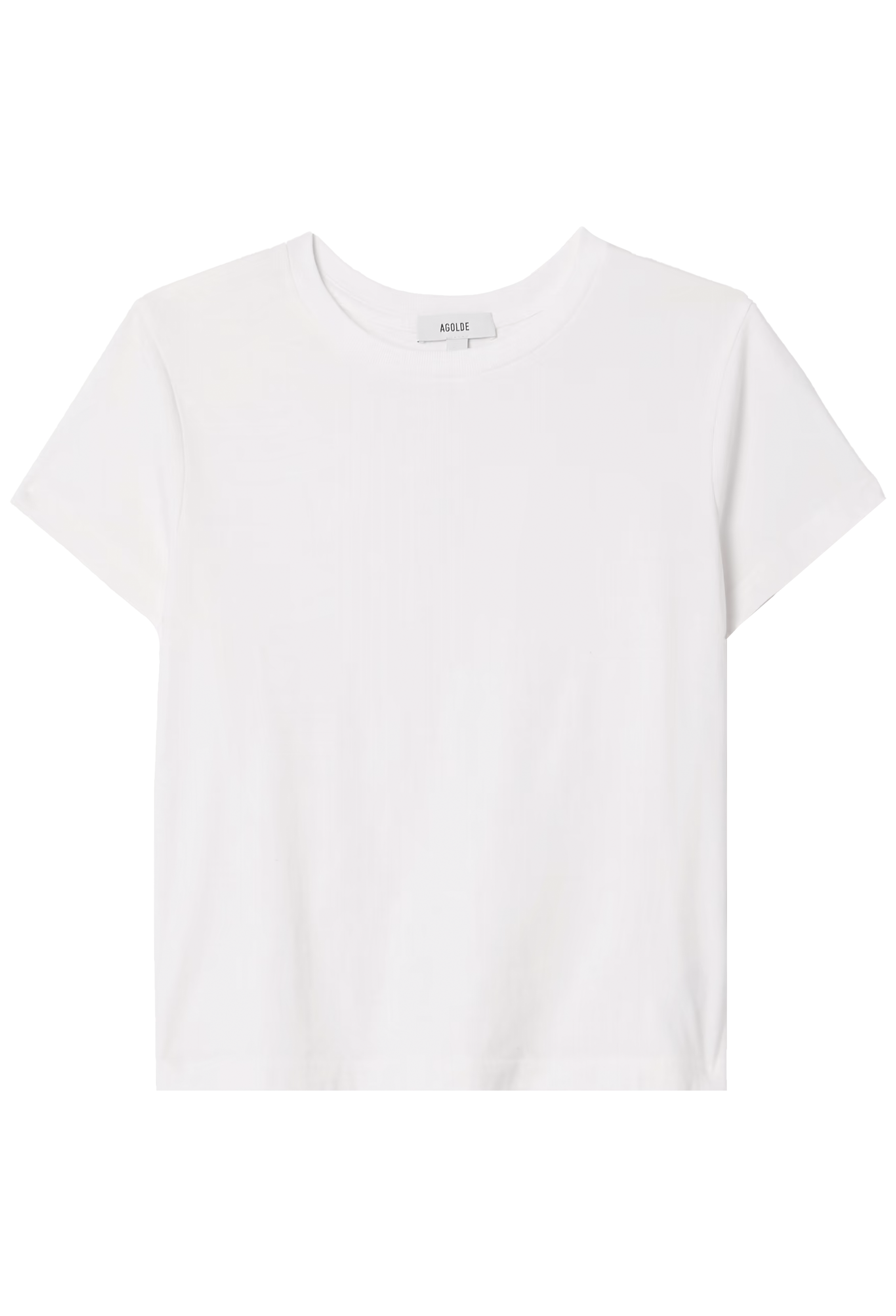 White t-shirt on a white background