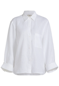 White shirt on a white background