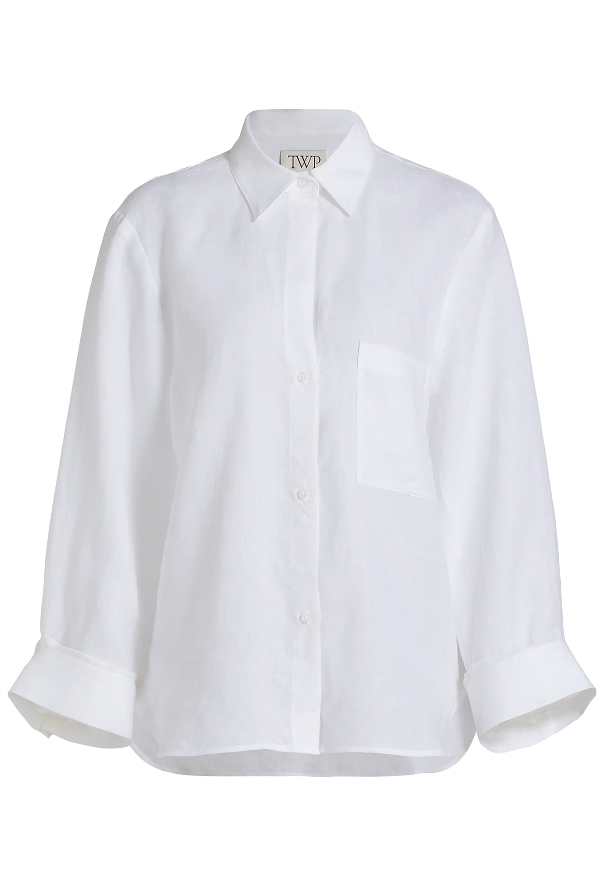 White shirt on a white background