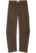 Brown pants on a white background