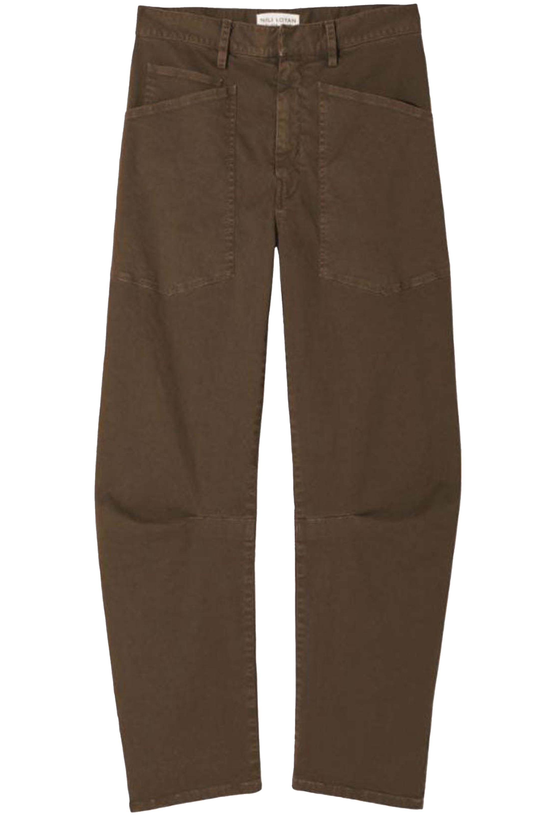 Brown pants on a white background