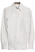 Light blue shirt with a subtle pattern on a white background