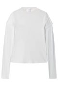 White long-sleeve top on a white background