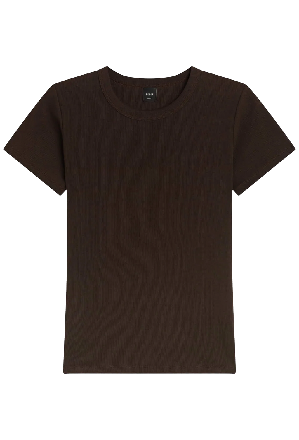 Plain brown t-shirt on a white background
