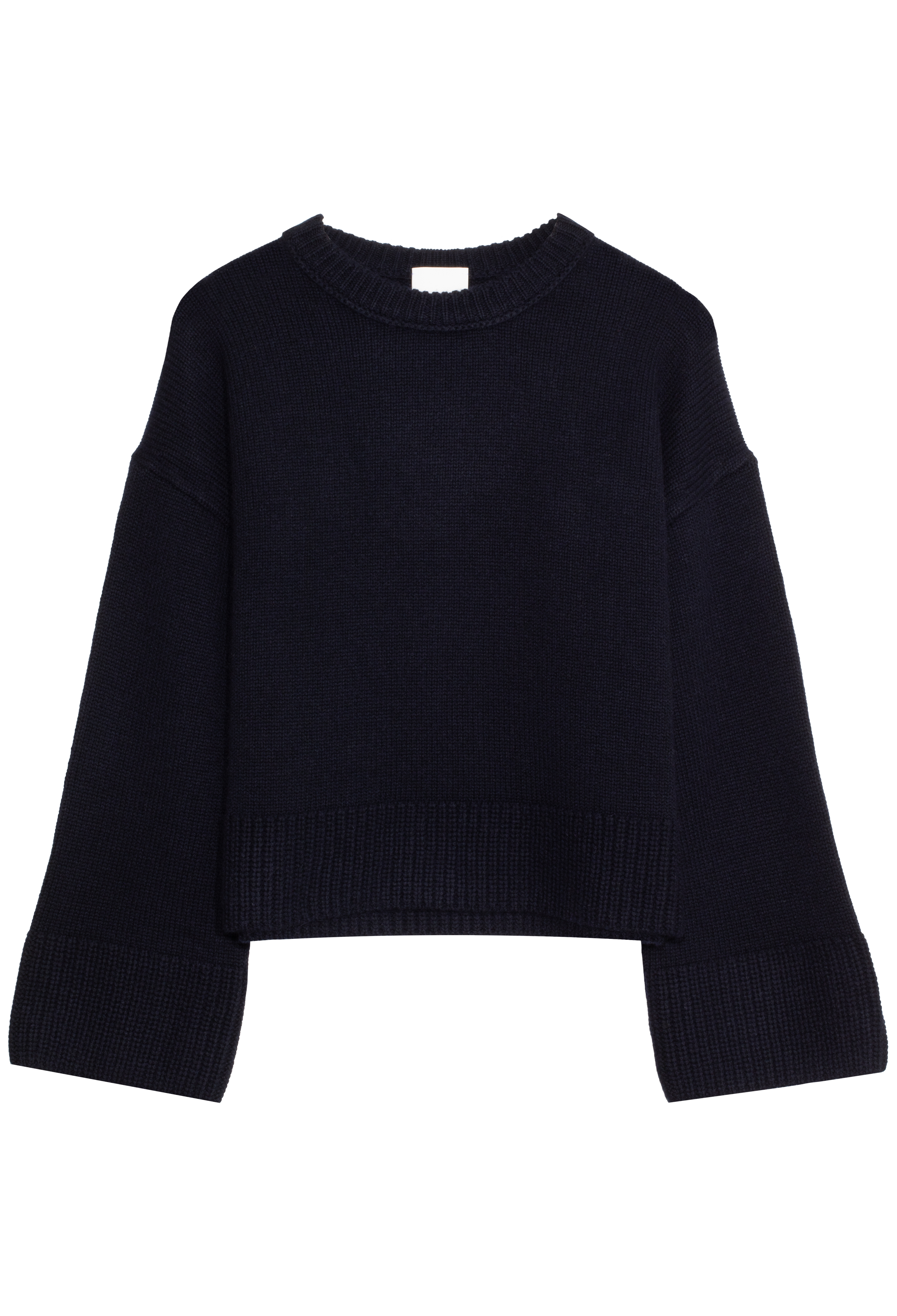 blue sweater on a white background