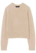 Beige sweater on a white background