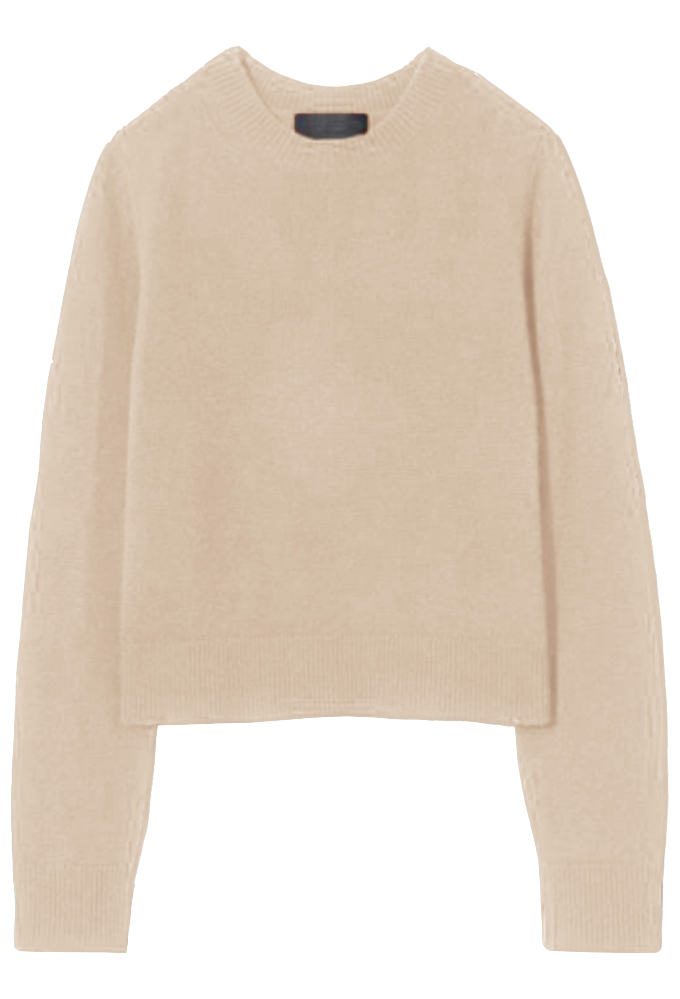 Beige sweater on a white background