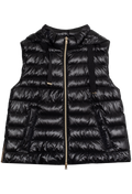 Shiny Nylon Hooded Vest