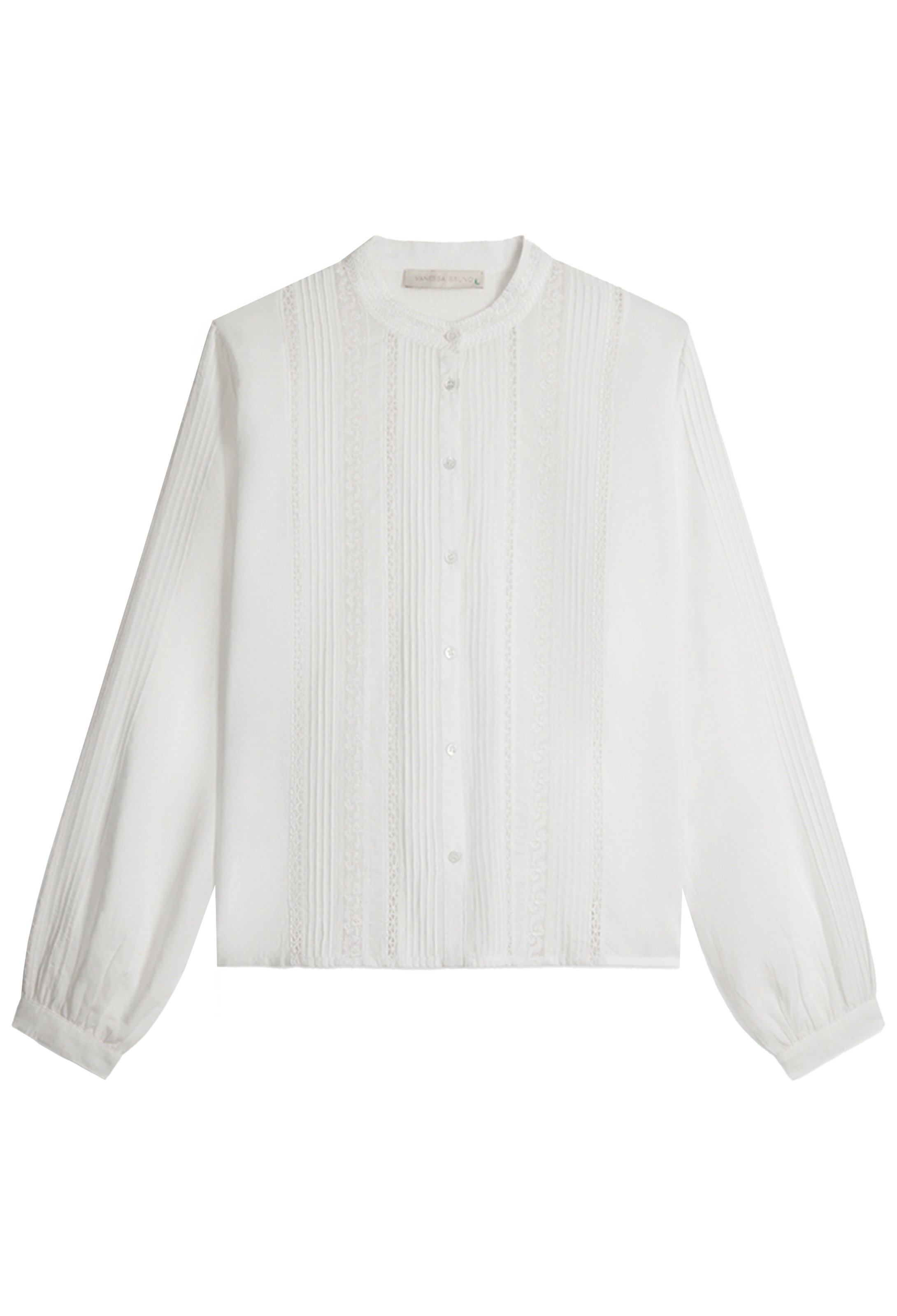 White button-up shirt on a white background
