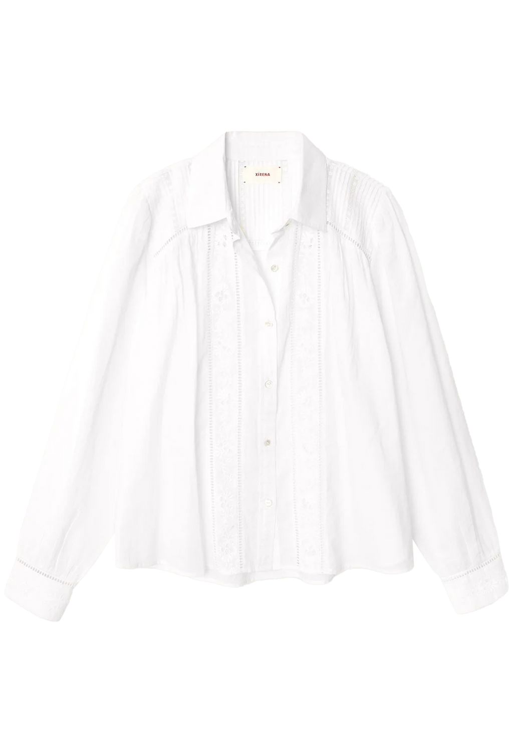 White shirt on a white background