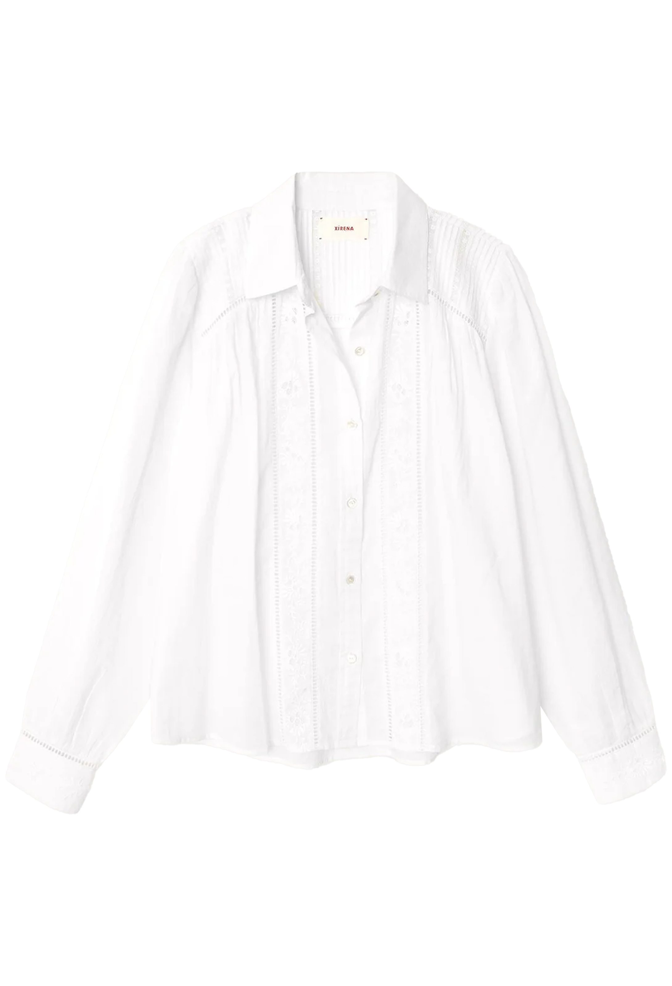 White shirt on a white background