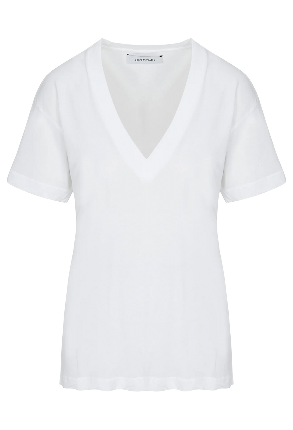White t-shirt on a white background