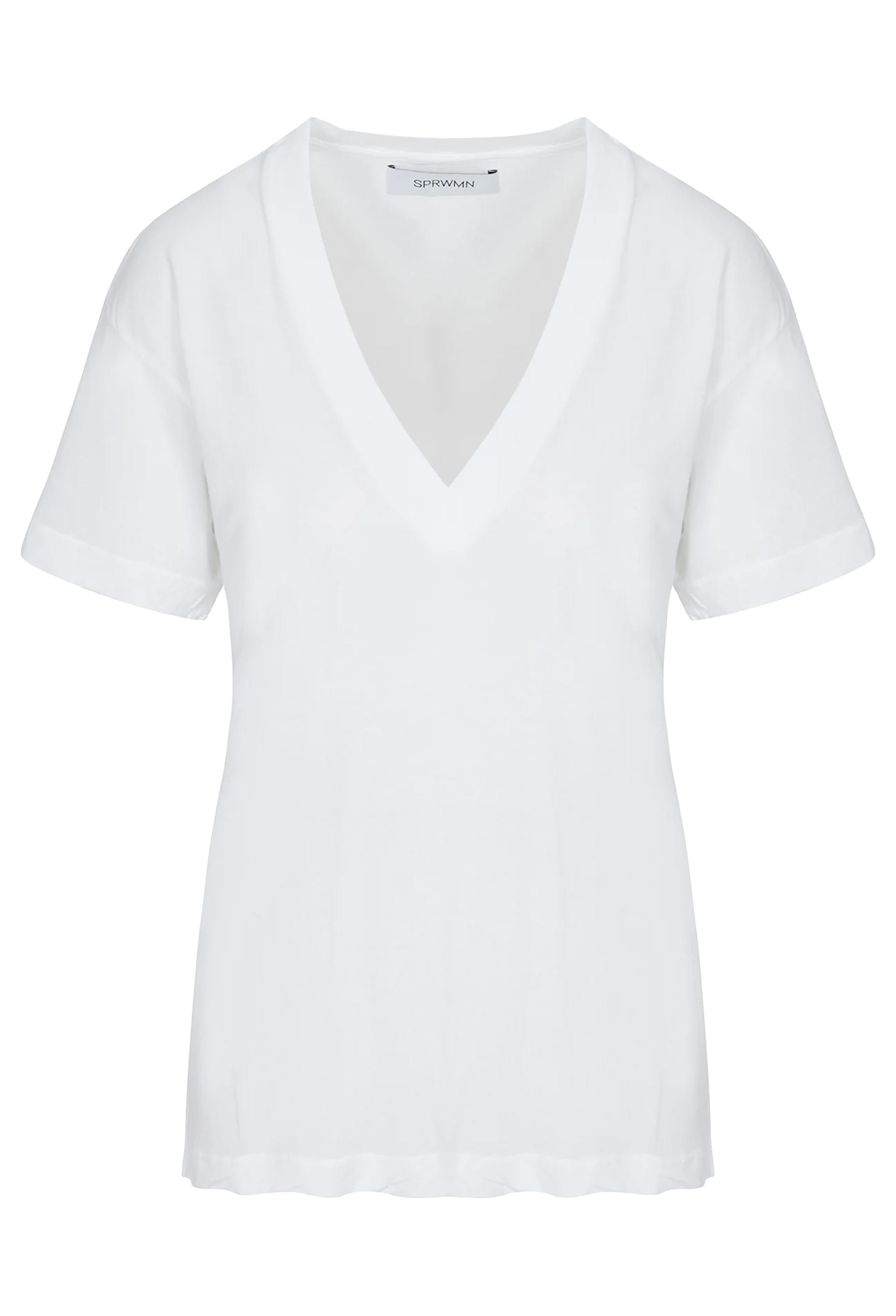 White t-shirt on a white background