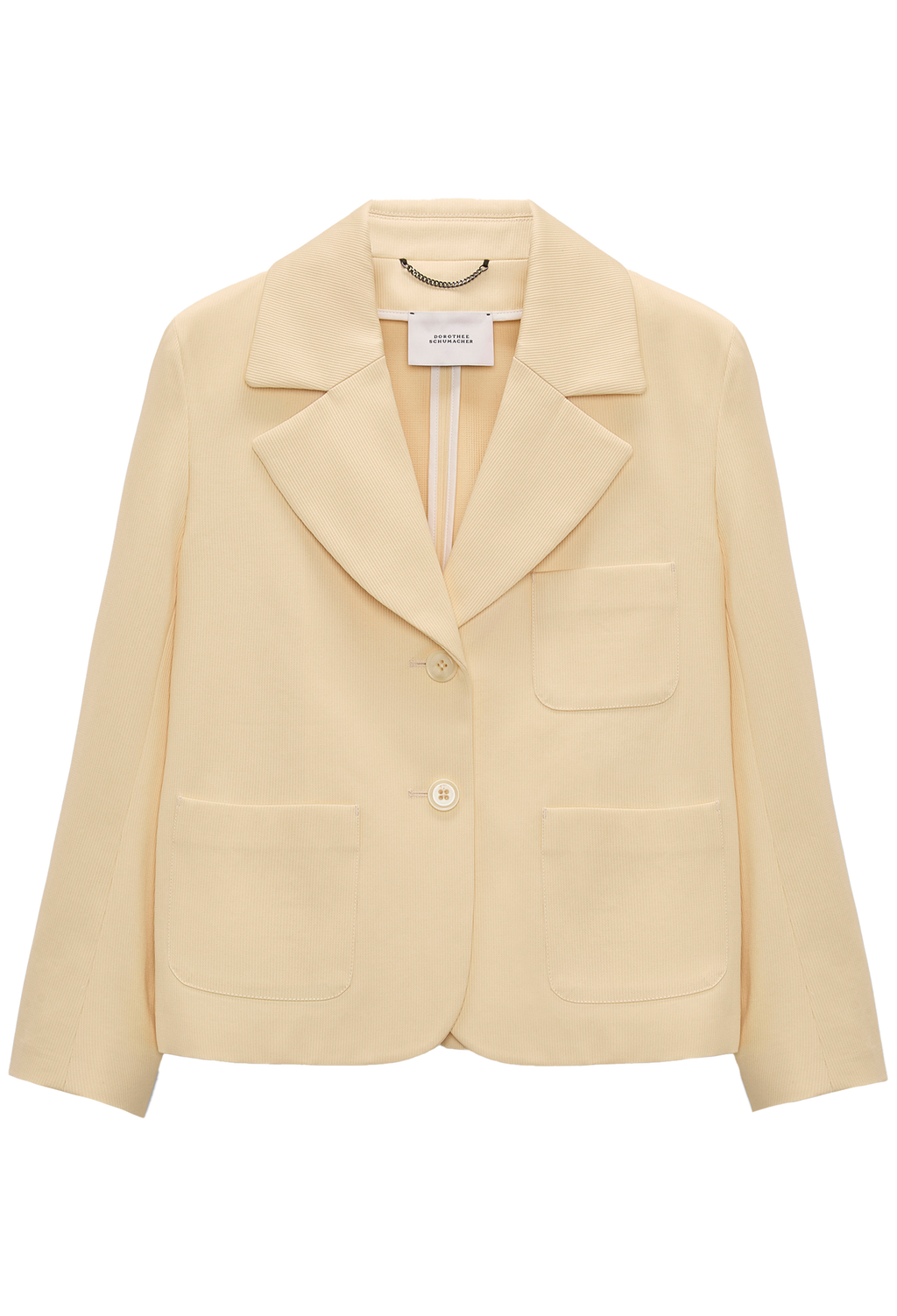 yellow blazer on a white background
