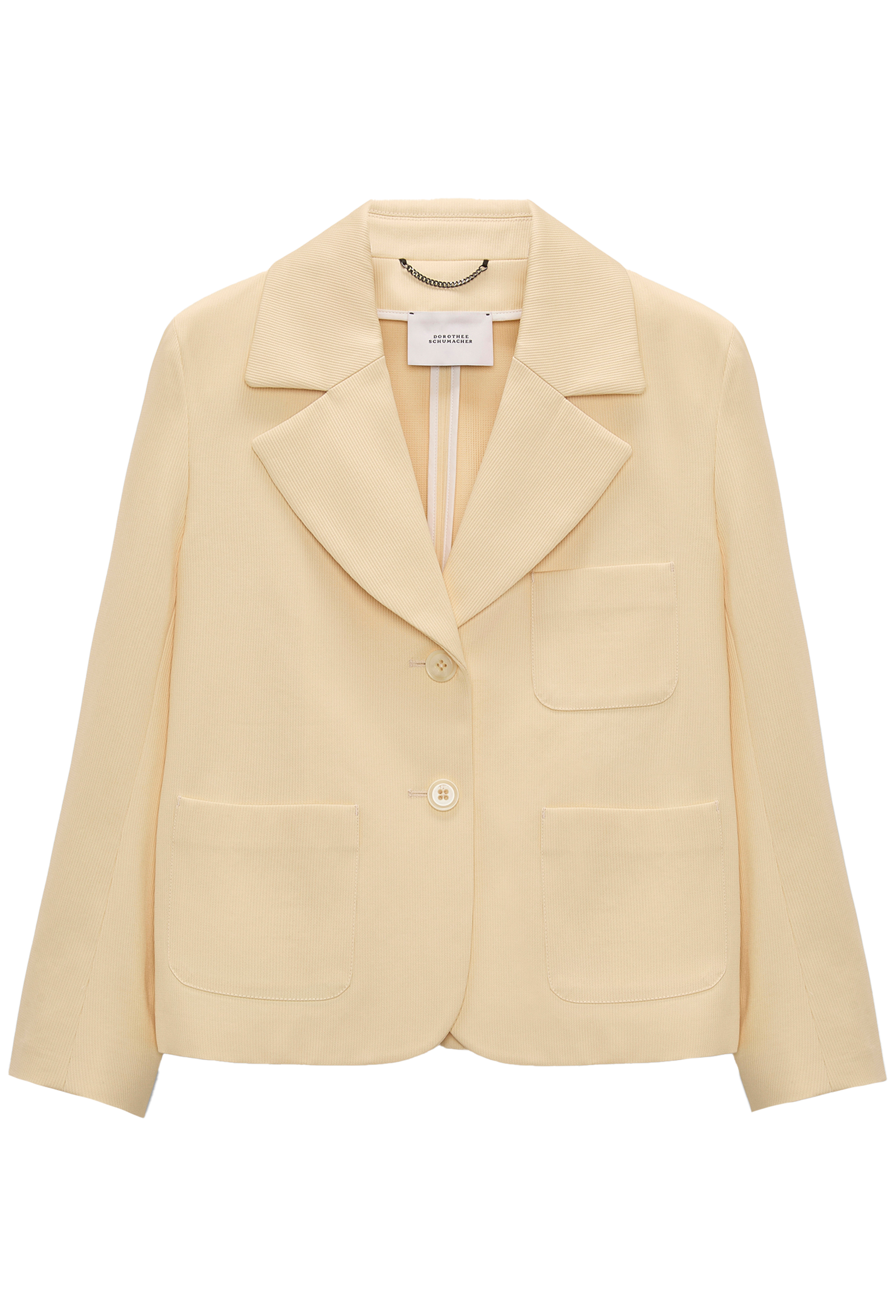 yellow blazer on a white background