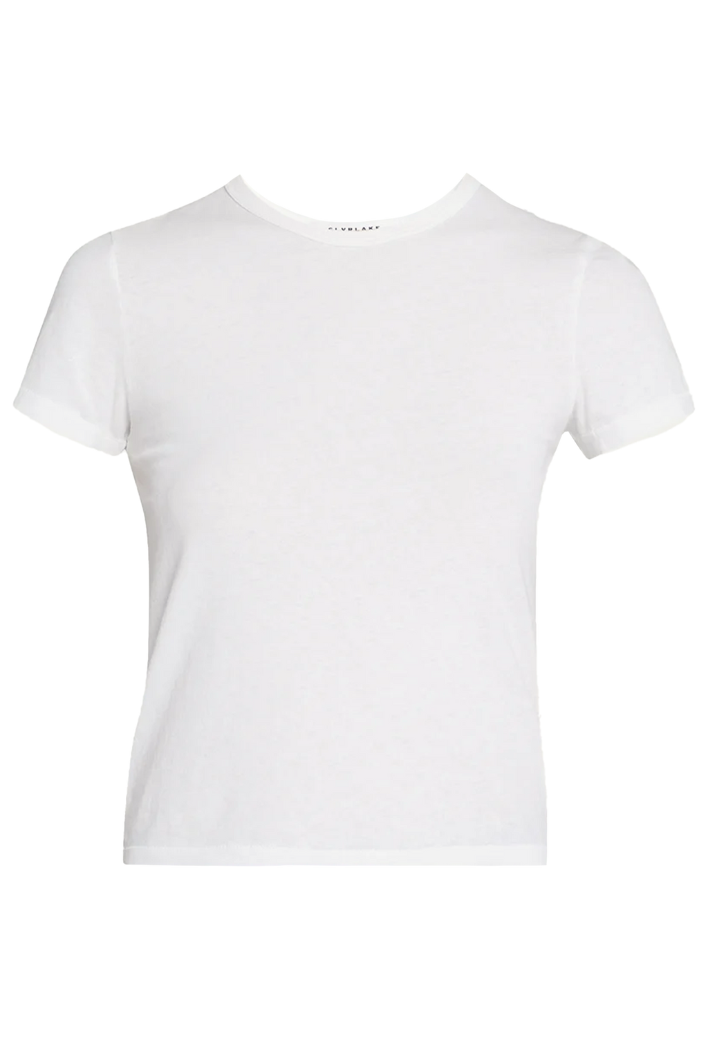 White t-shirt on a white background