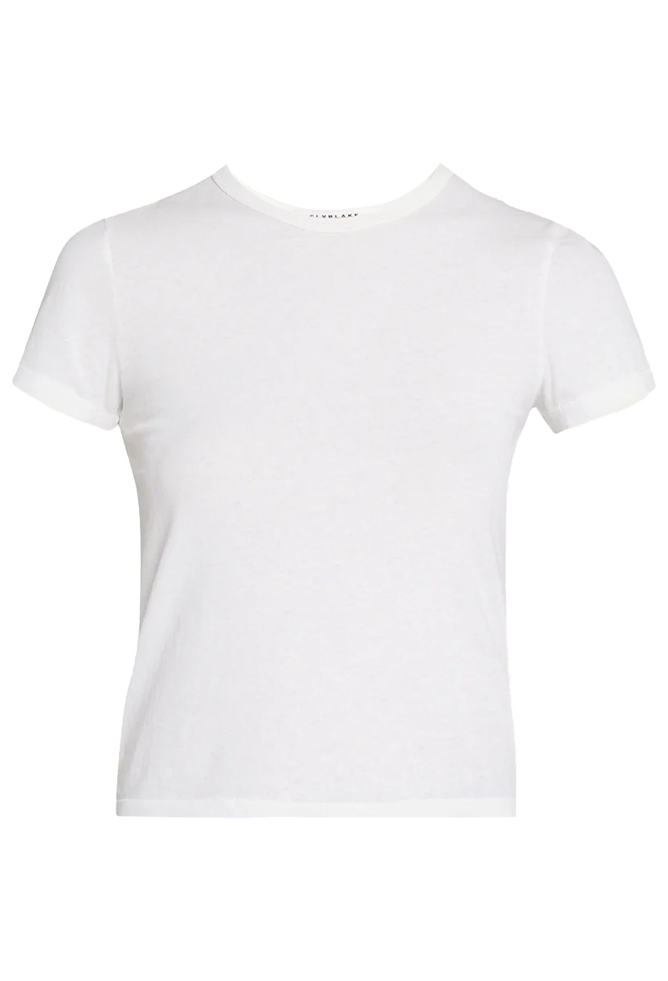 White t-shirt on a white background