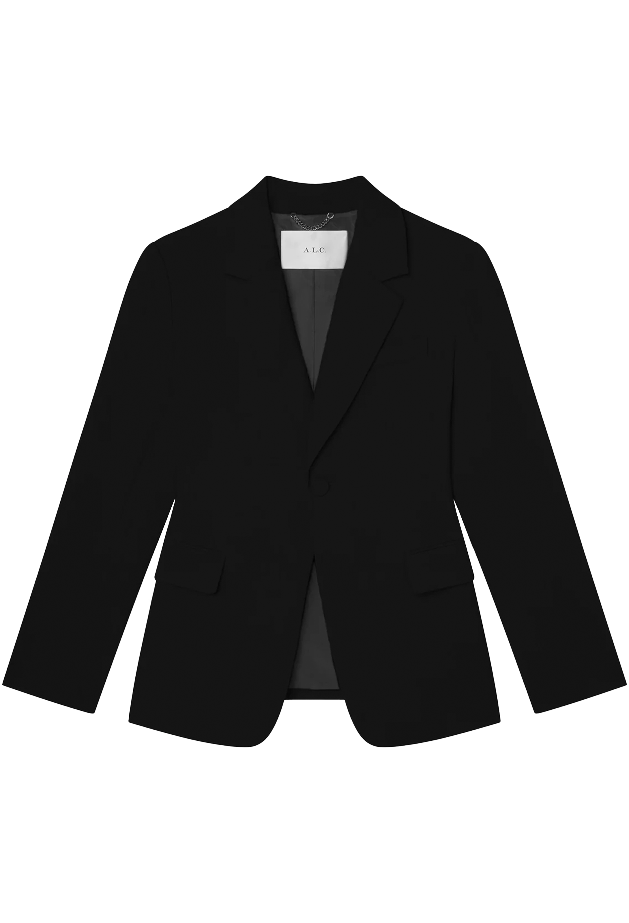 Black blazer on a white background