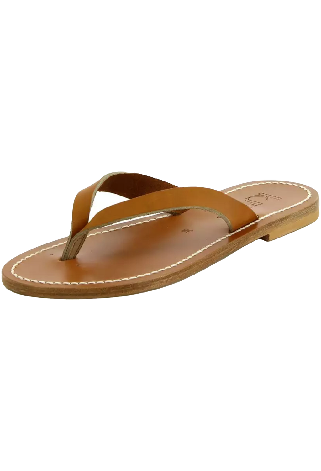 Brown sandal on a white background