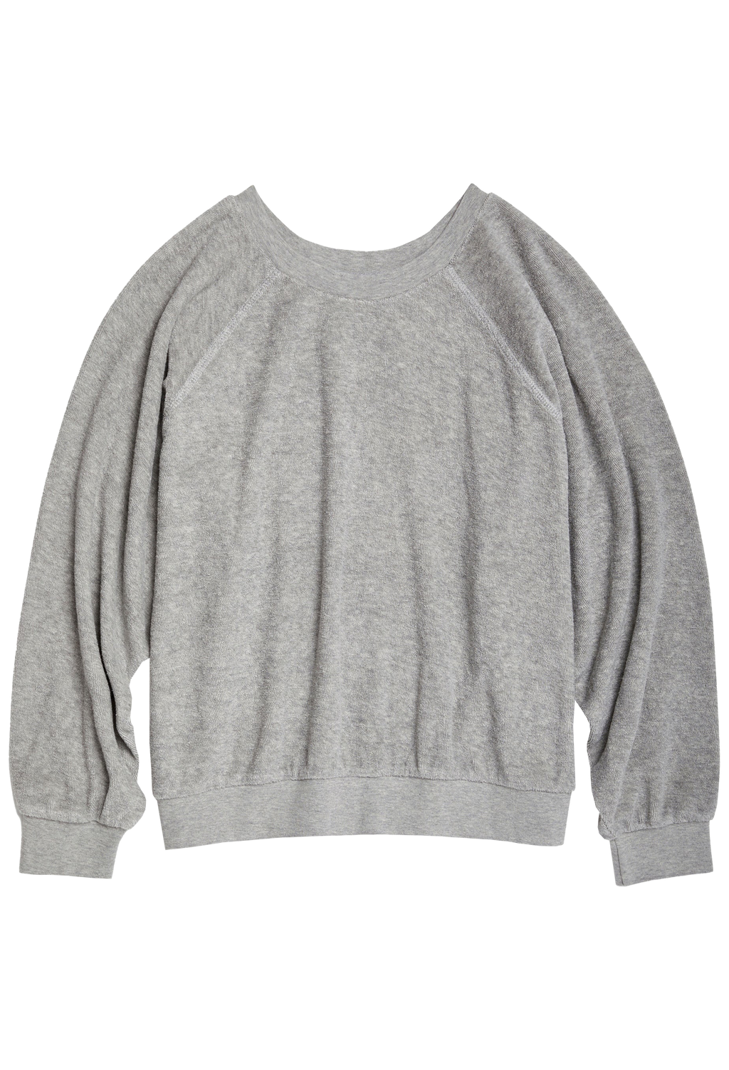 Gray sweater on a white background