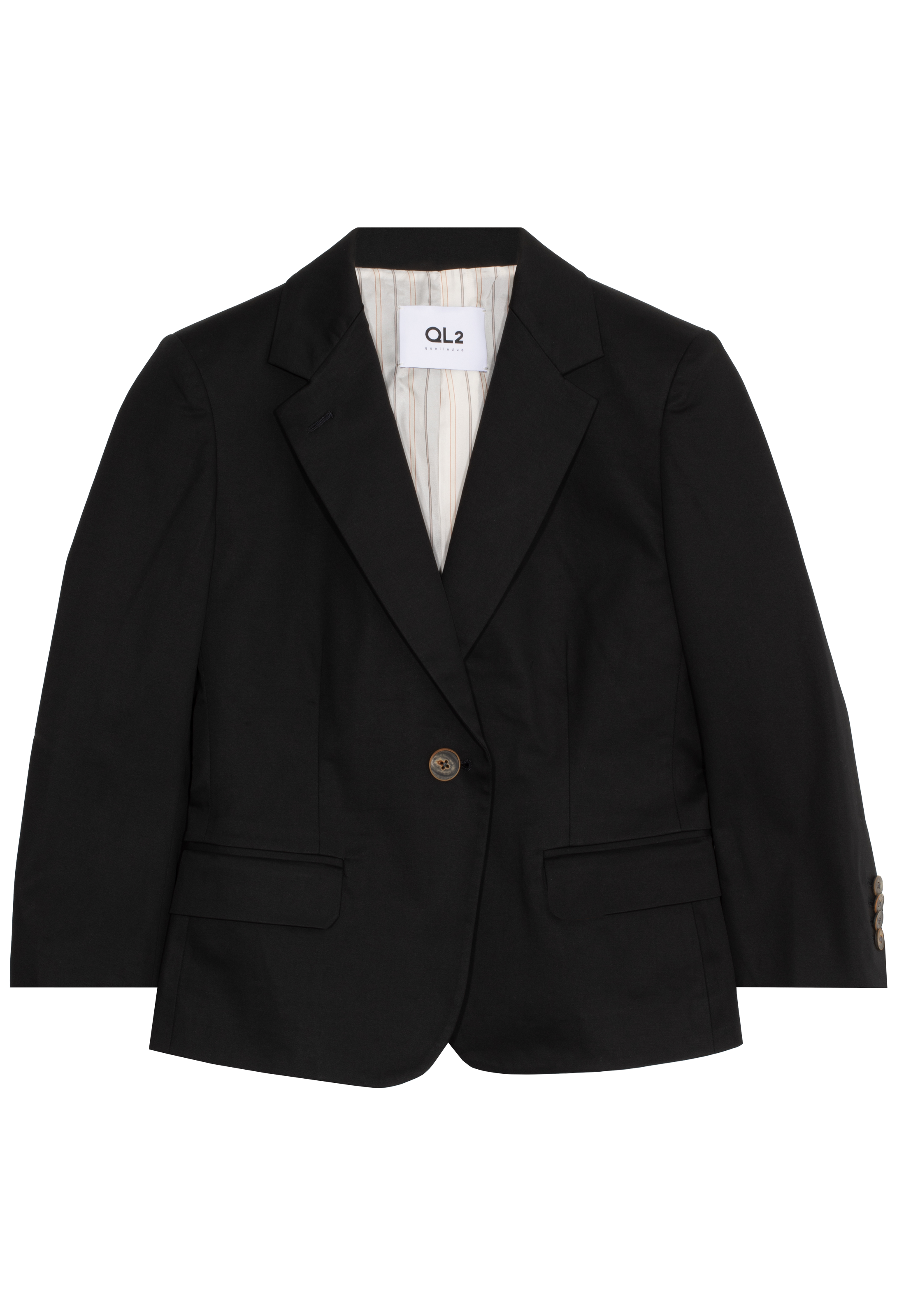 Black blazer on a white background