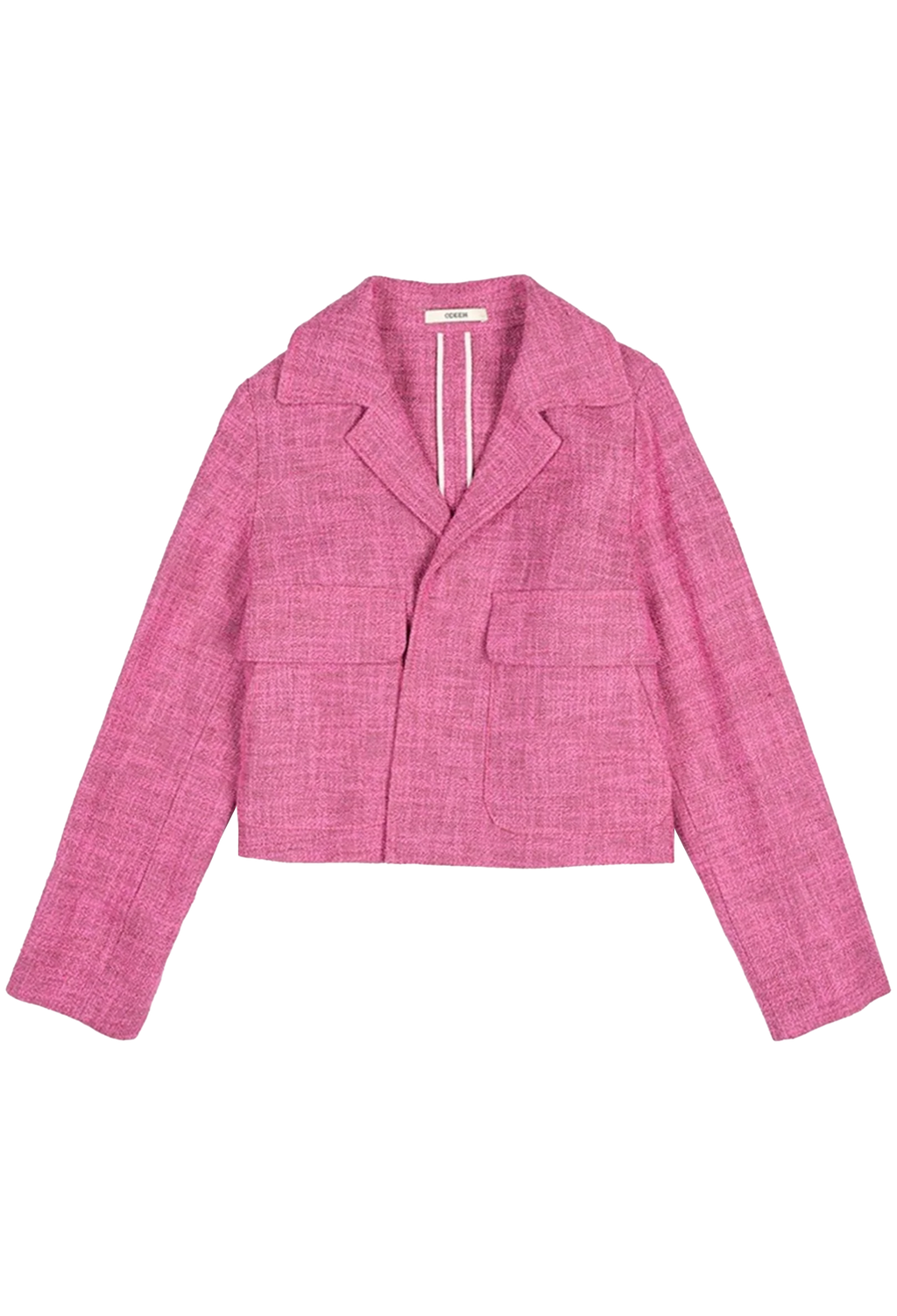 Pink blazer on a white background