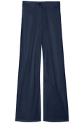 Navy blue pants on a white background