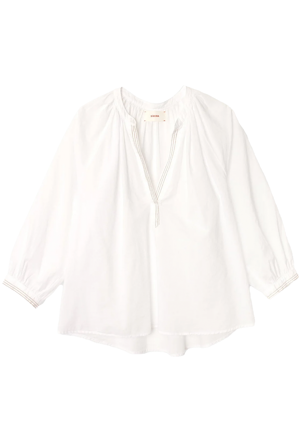 White blouse on a white background