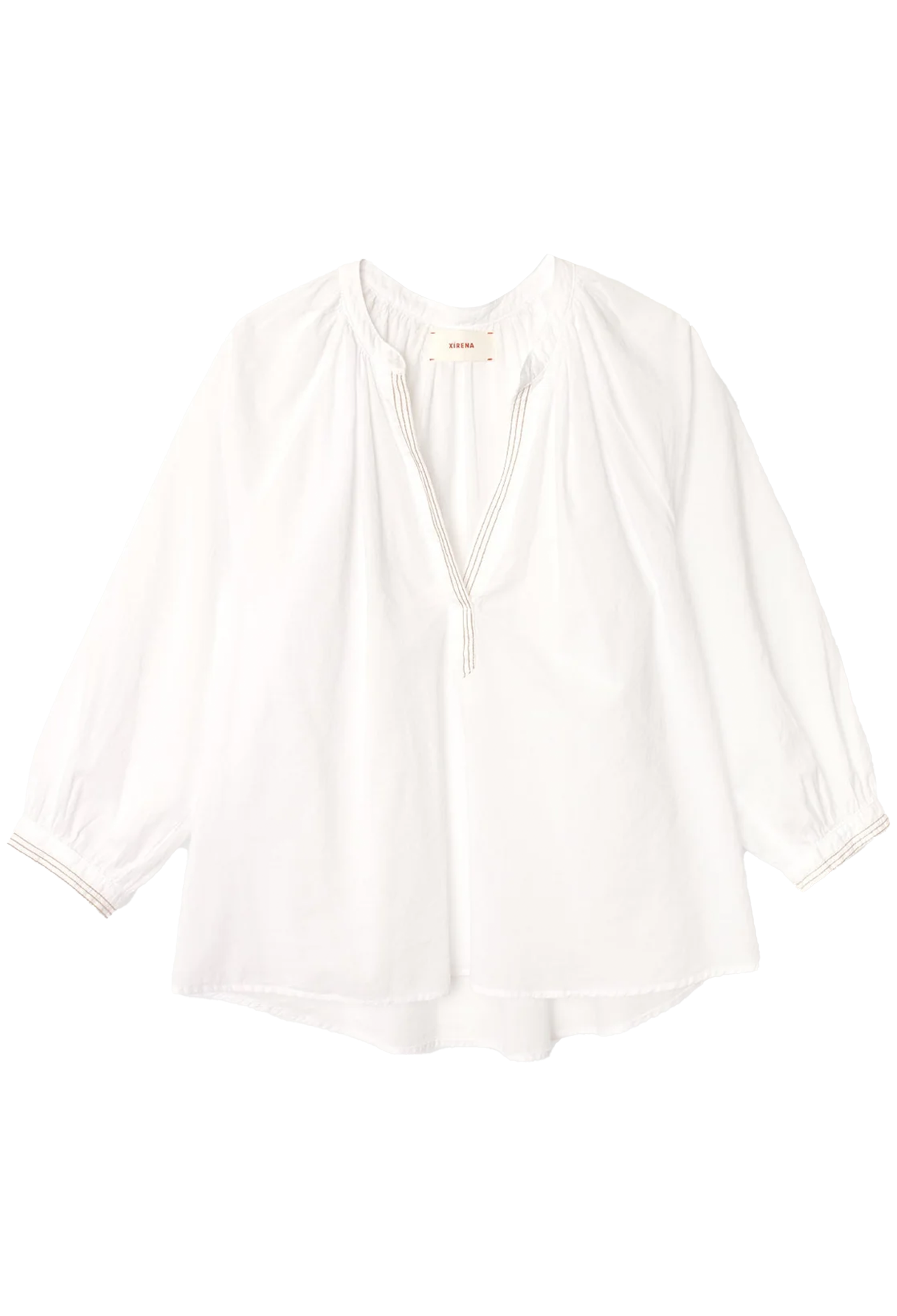 White blouse on a white background