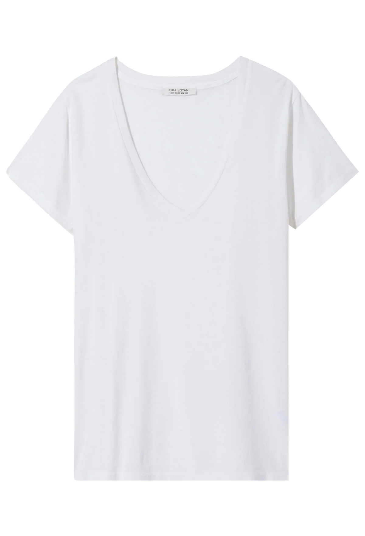 White t-shirt on a white background