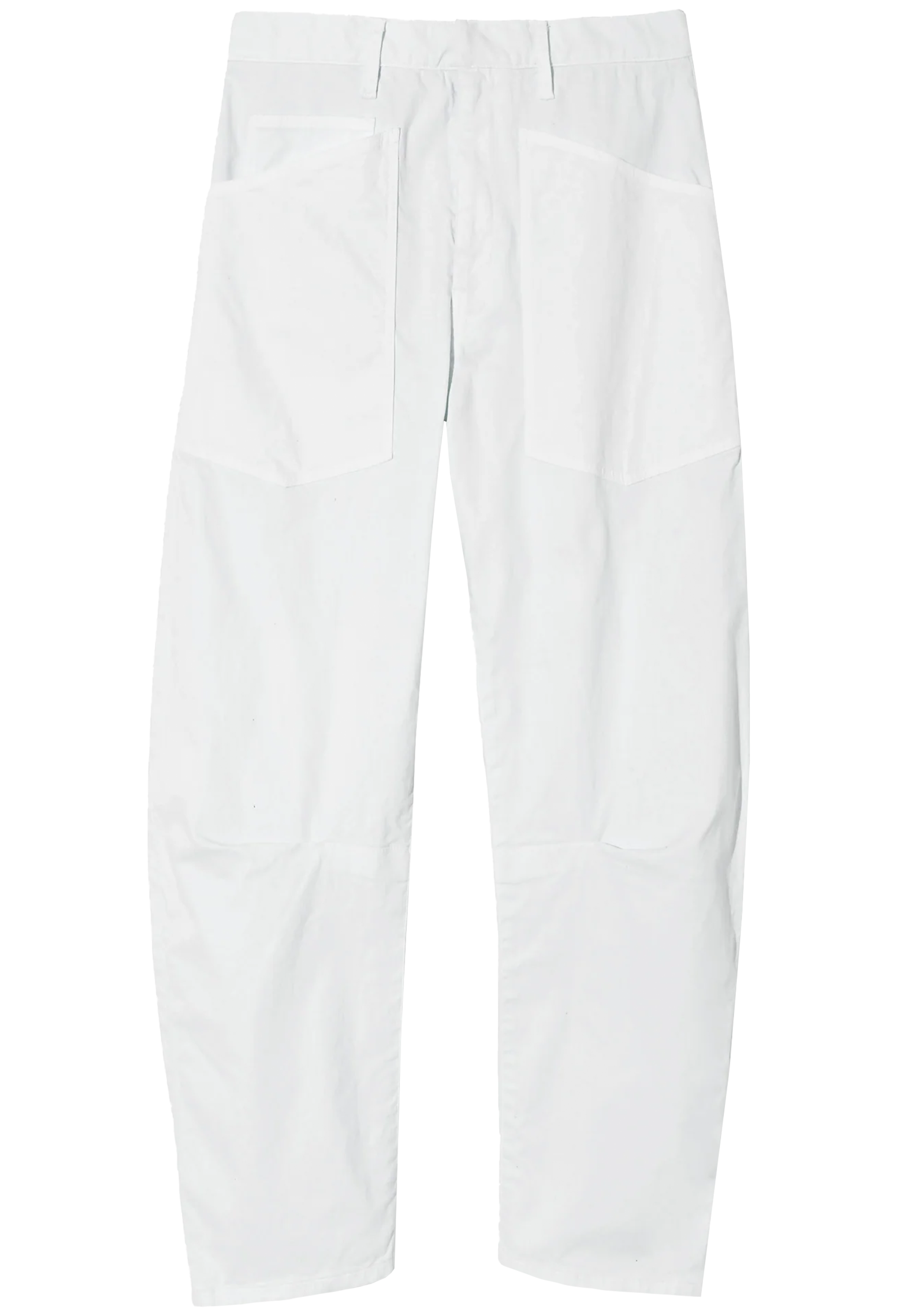 white barrel pant on a white background