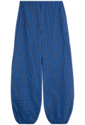 Blue pants on a white background