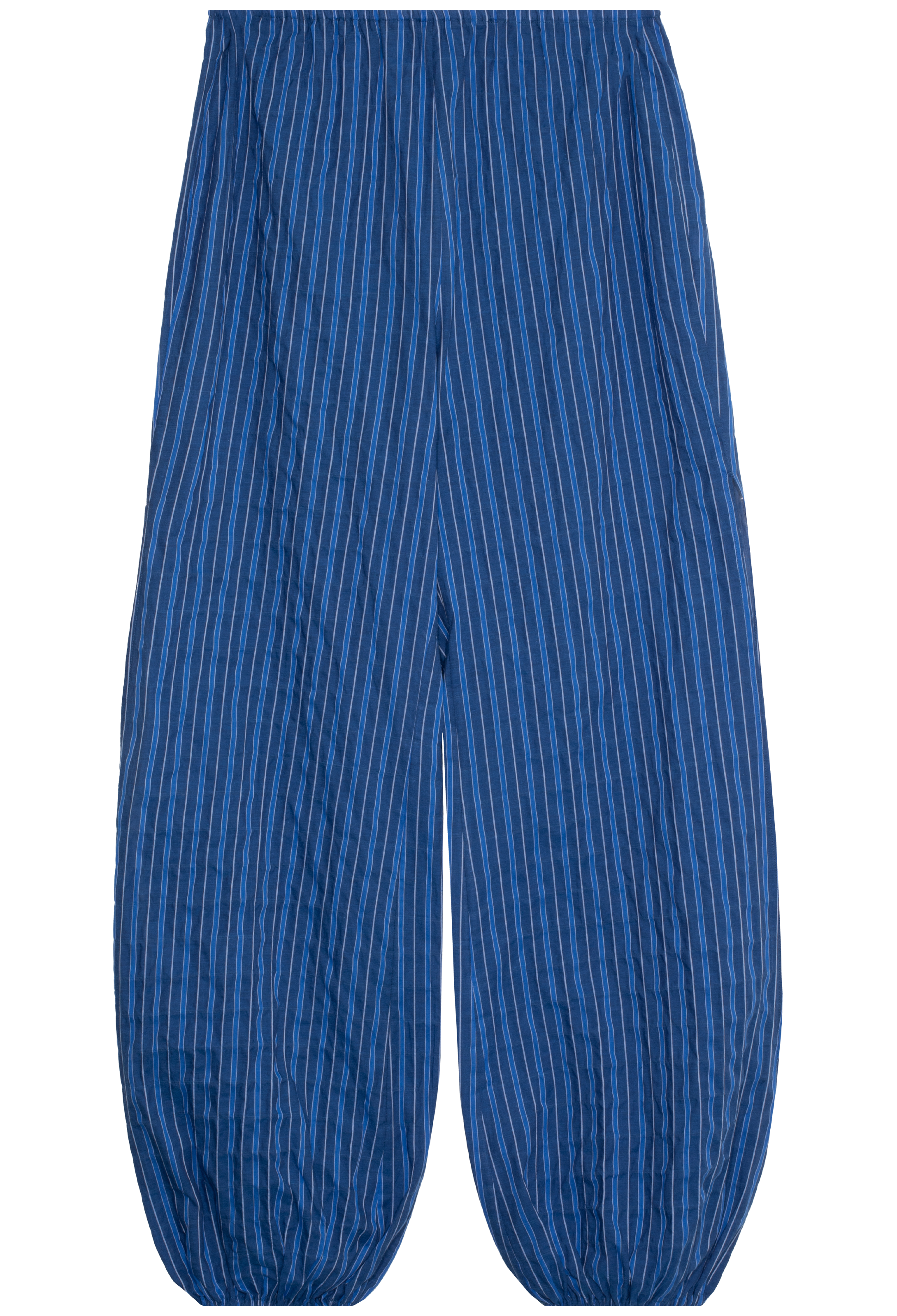 Blue pants on a white background