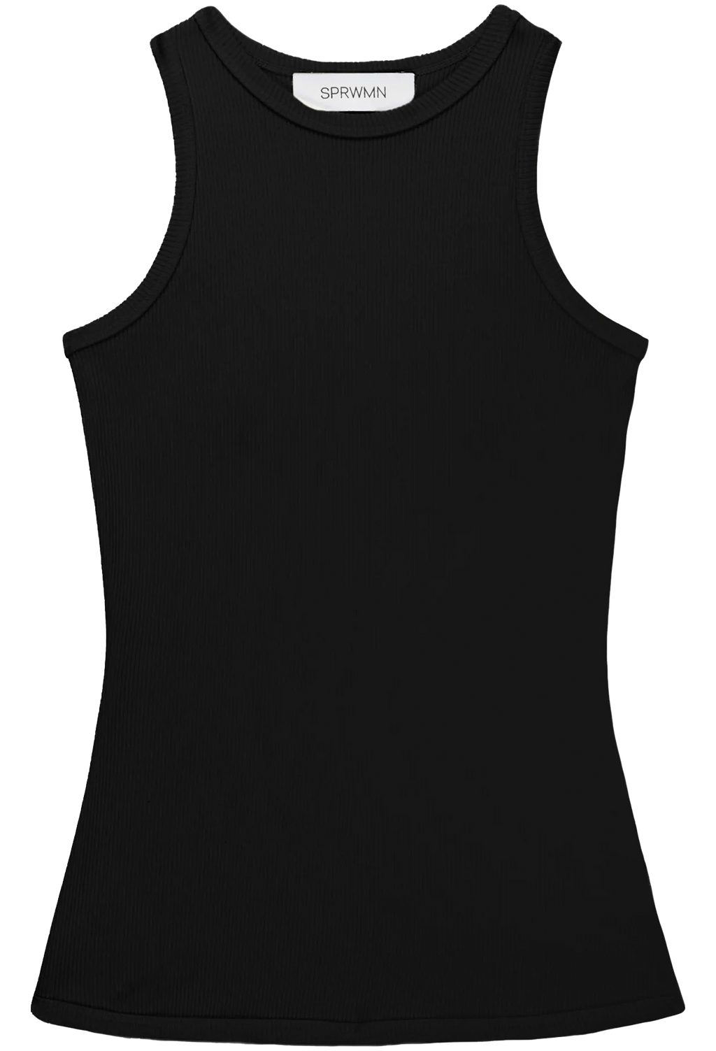 Black tank top on a white background
