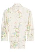 Floral patterned shirt on a white background