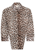 Leopard print shirt on a white background