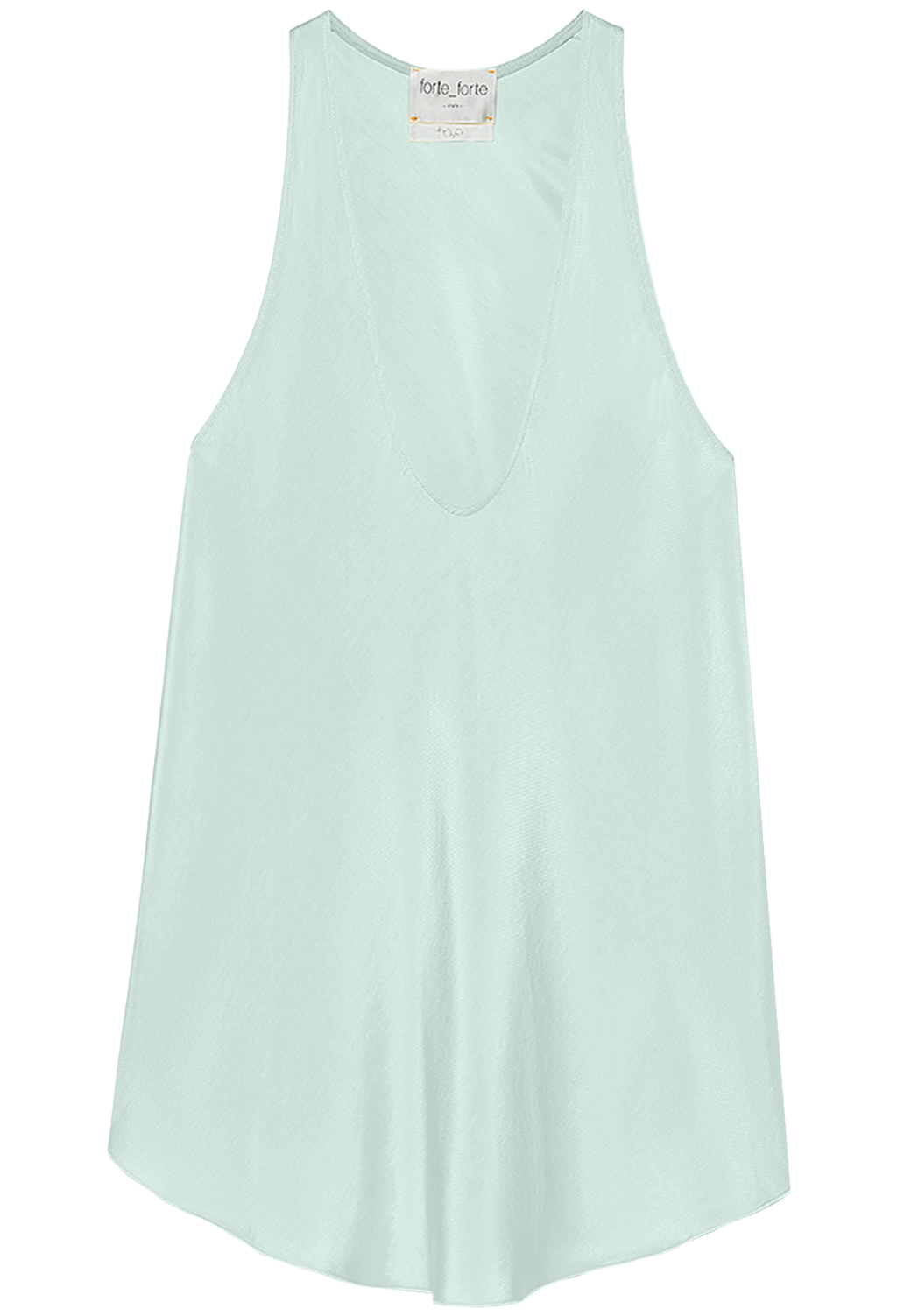 Light blue sleeveless top on a white background
