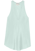 Light blue sleeveless top on a white background