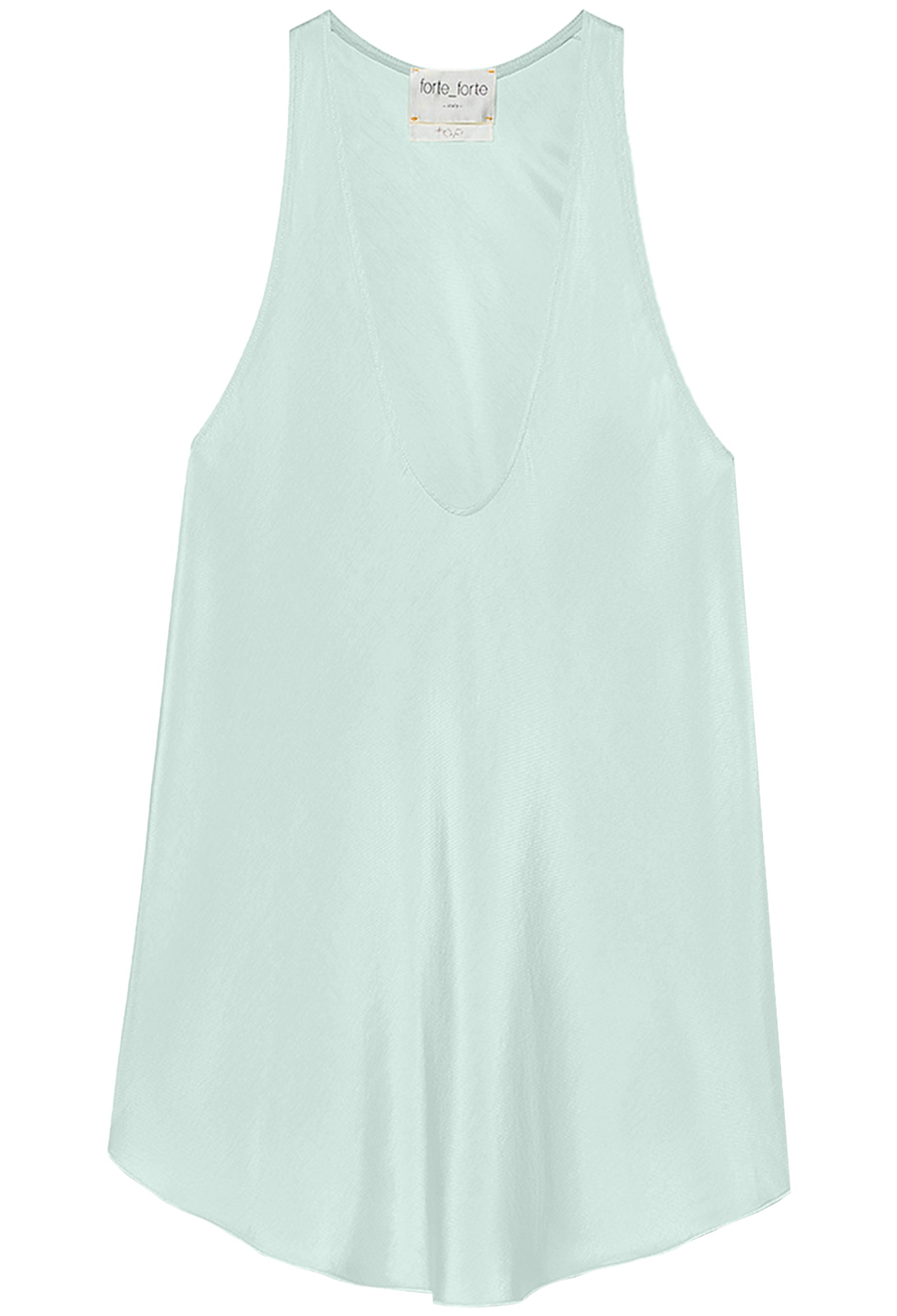 Light blue sleeveless top on a white background