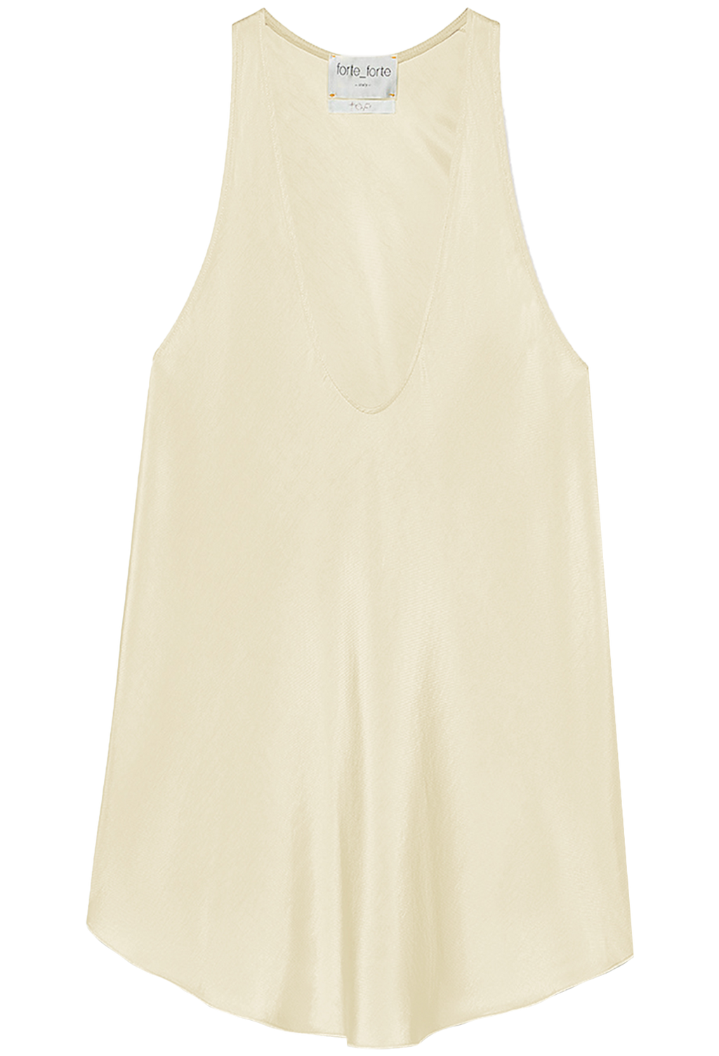 yellow sleeveless top on a white background