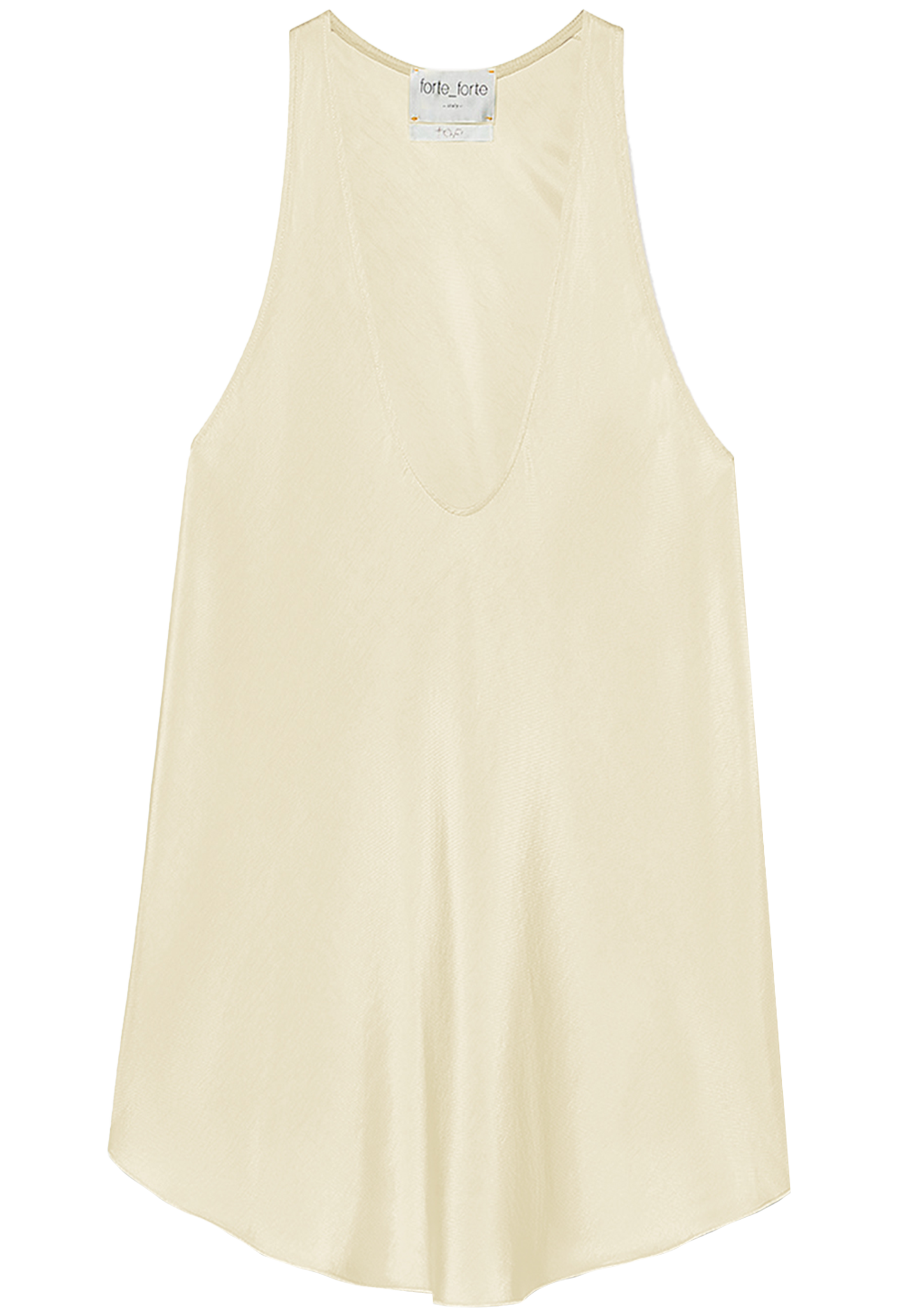 yellow sleeveless top on a white background