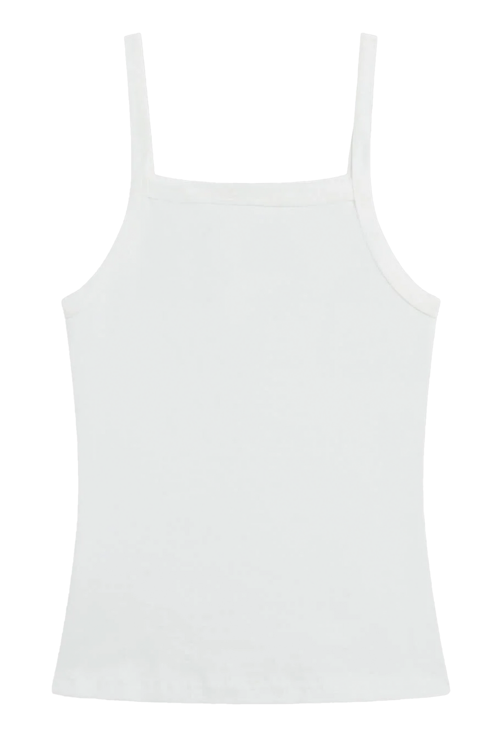 White tank top on a white background