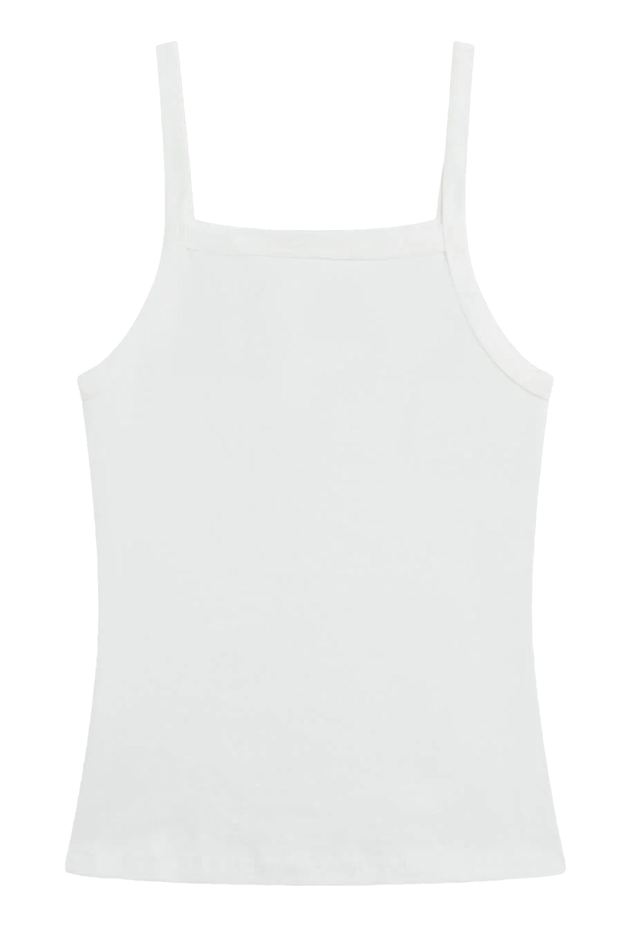 White tank top on a white background