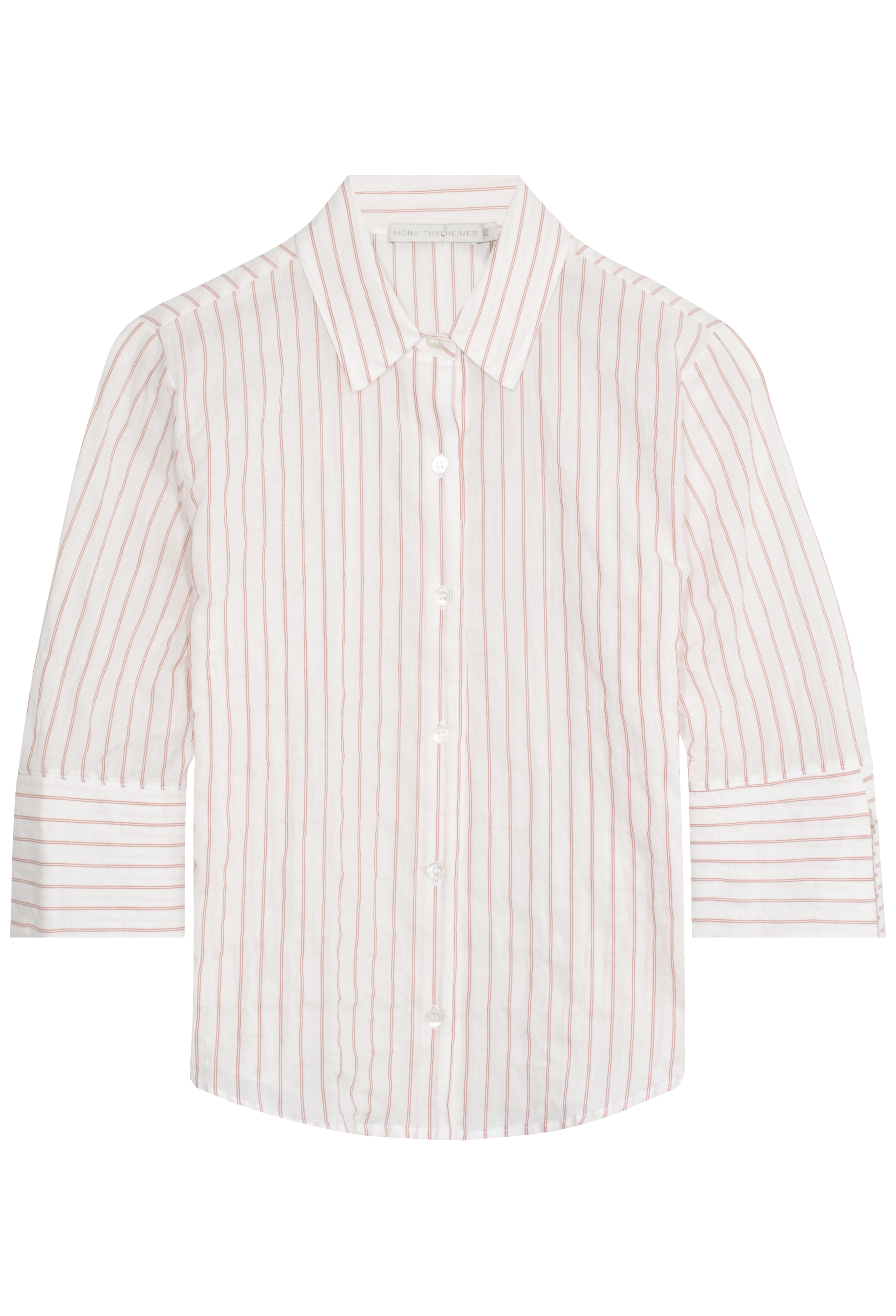 Striped shirt on a white background
