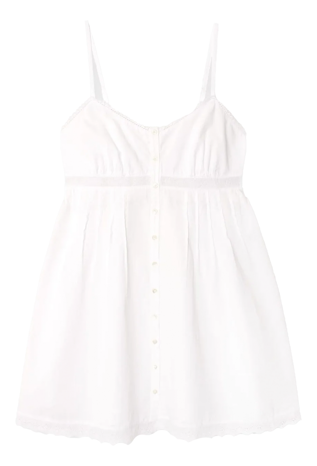 White tank top on a white background