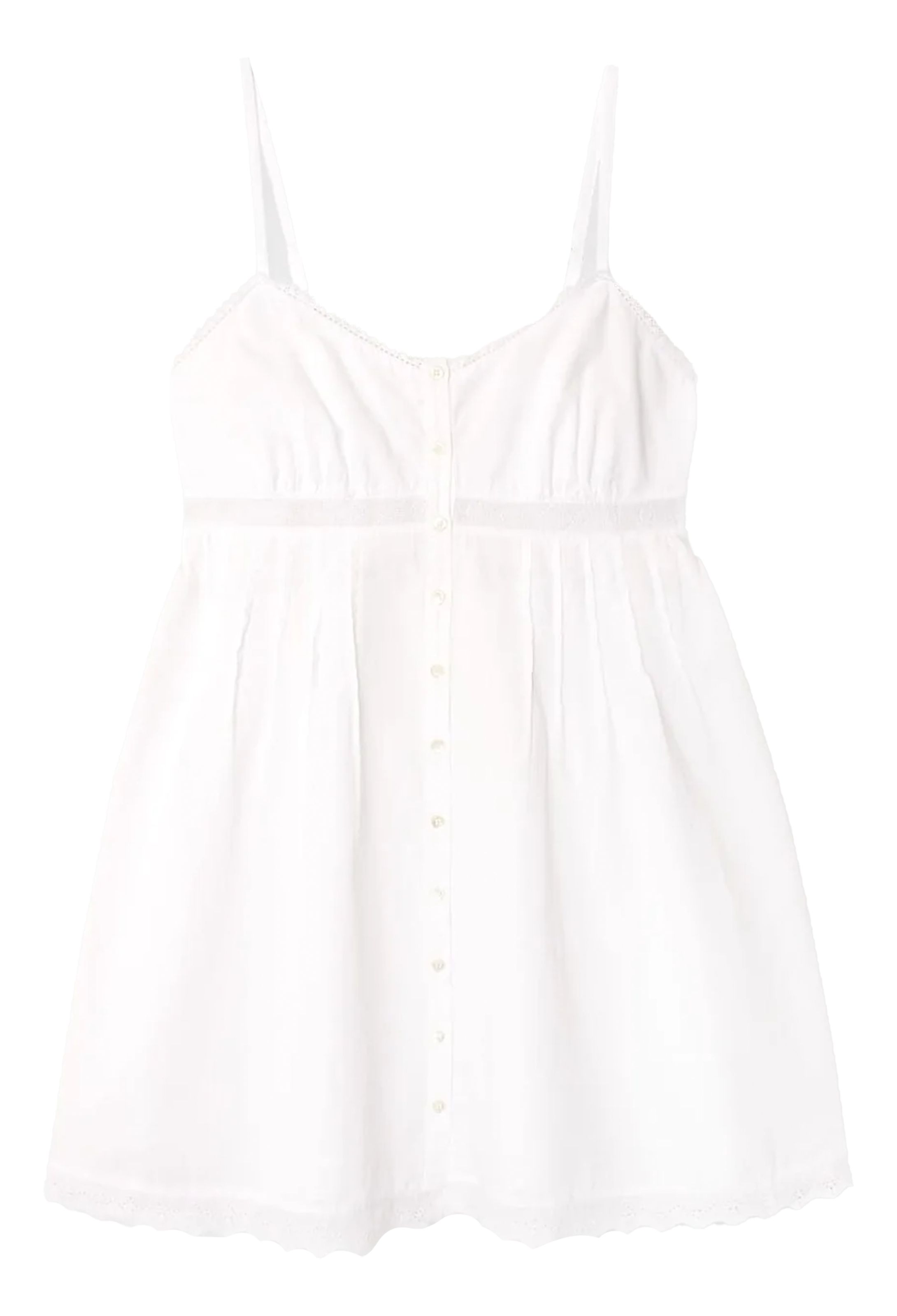White tank top on a white background