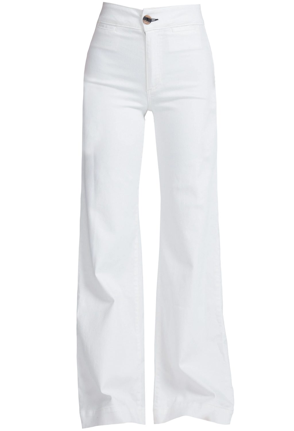 White pants on a white background