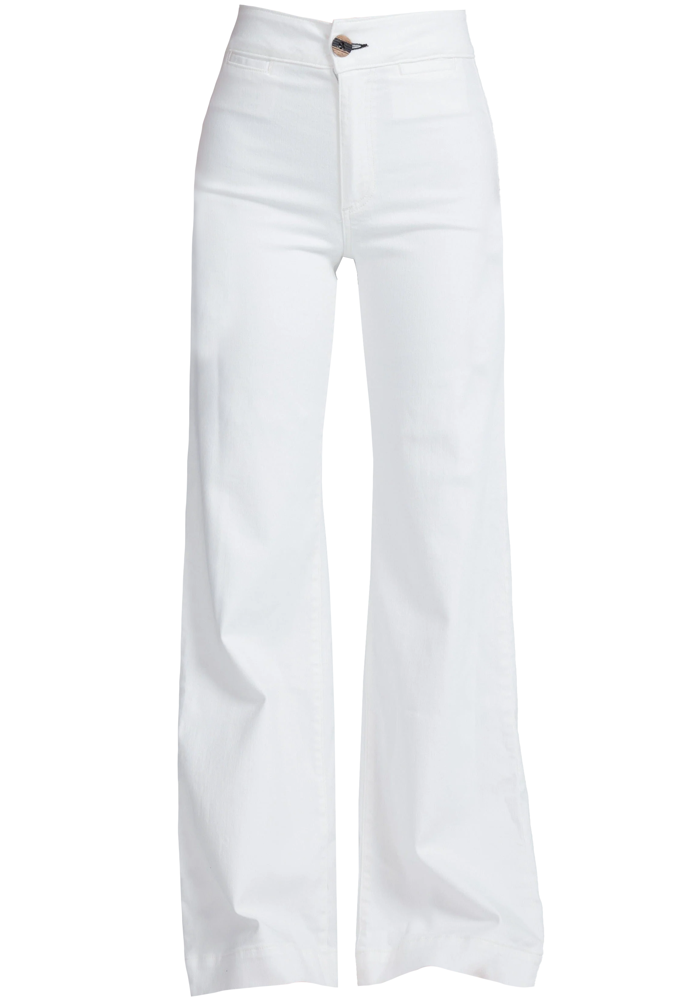 White pants on a white background